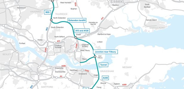 Lower Thames Crossing Map