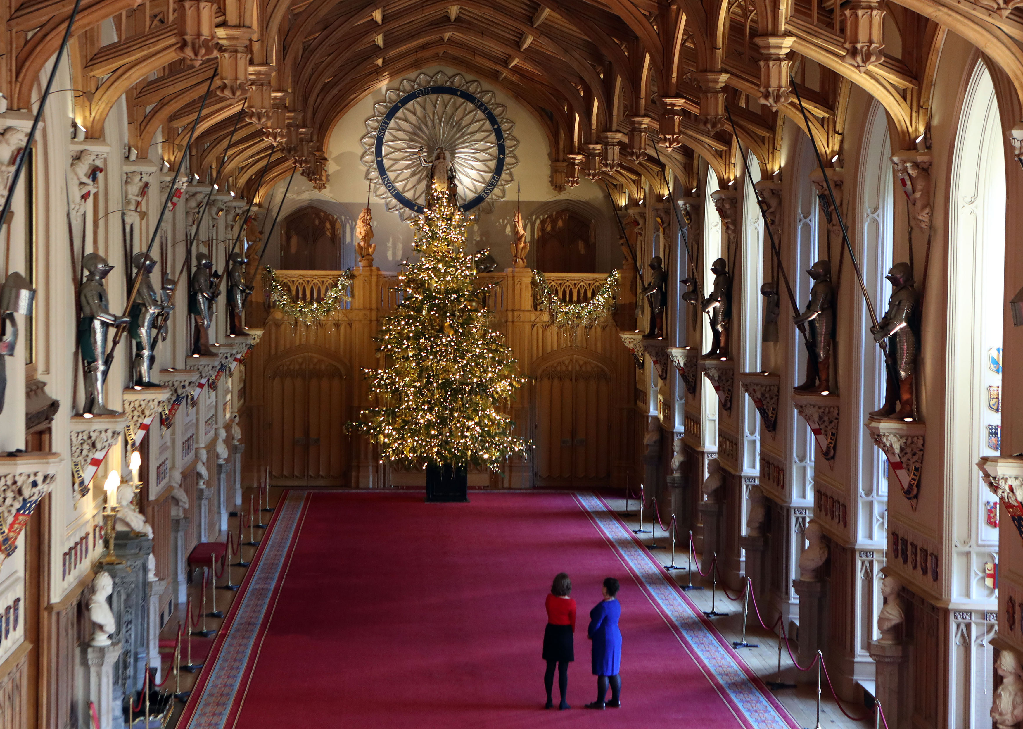 Queens christmas tree Windsor Castle