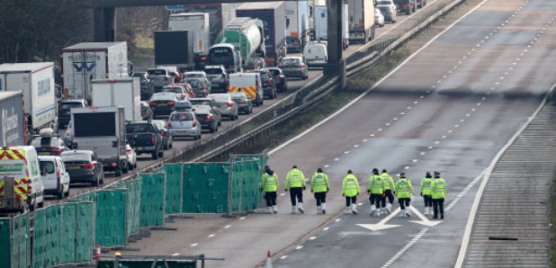 Police at the scene