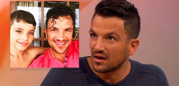 Peter Andre and Junior