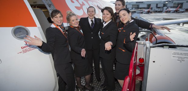 easyjet all female international women's day