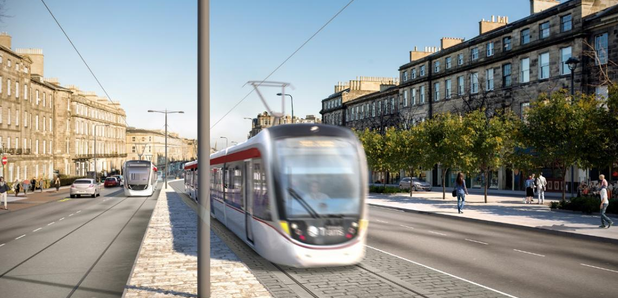 Edinburgh tram Leith Newhaven