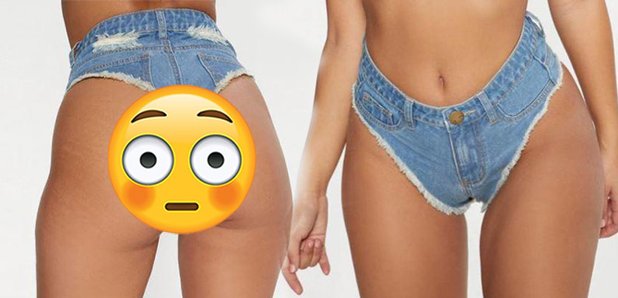 Denim thong shorts are like nothing you've ever seen