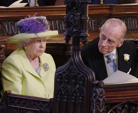Queen Elizabeth II and Prince Phillip during the w