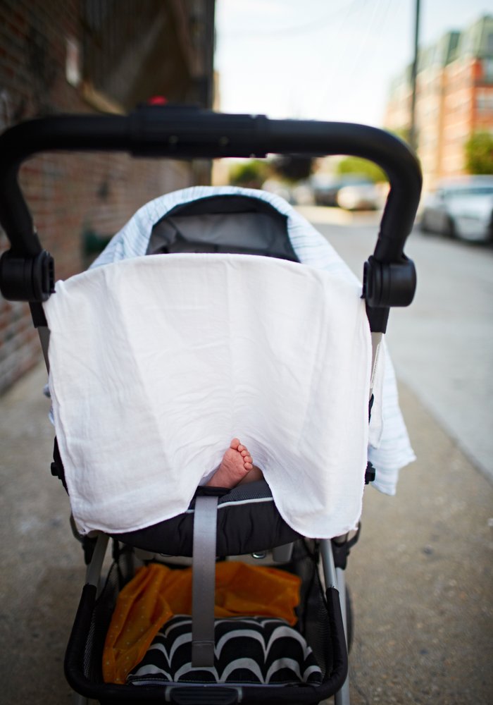 putting blankets over prams