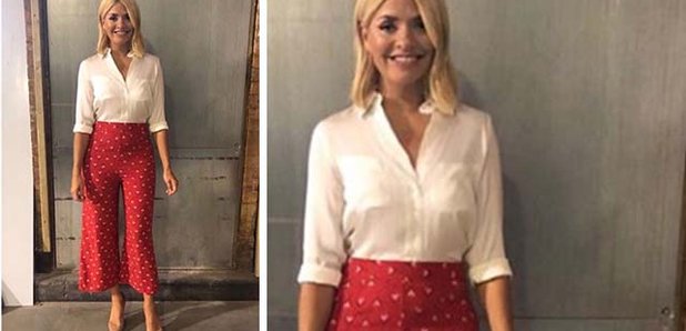 Holly Willoughby news: This Morning presenter looks chic in £39.99 red Zara  trousers