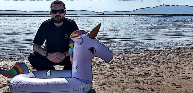 inflatable unicorn Hill Head