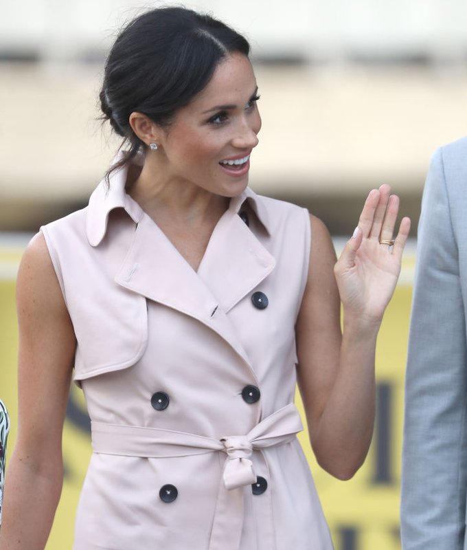 Meghan markle pink clearance coat