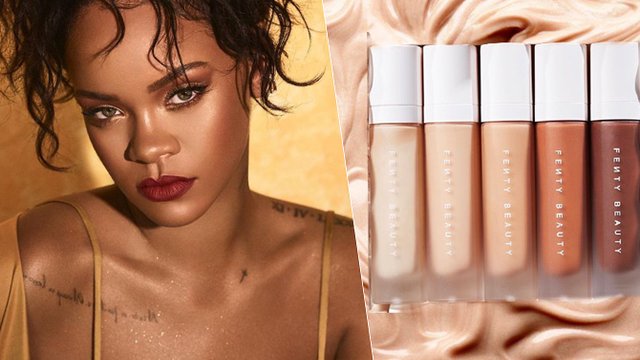 This Is What The 40 Shades Of Rihanna's Fenty Foundation Look Like