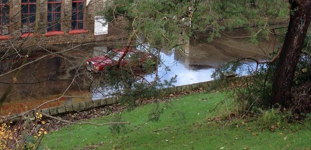 Caton Road during Storm Desmond