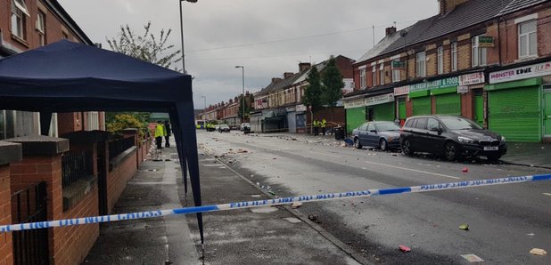 claremont road Moss side - shooting scene