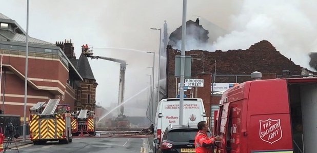 Fire at mill next to Strangeways
