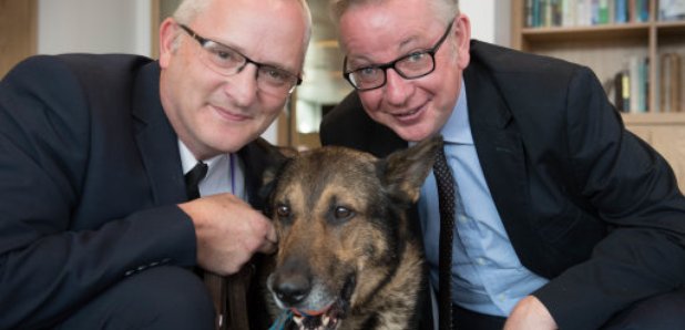 Michael Give & Police Dog Finn