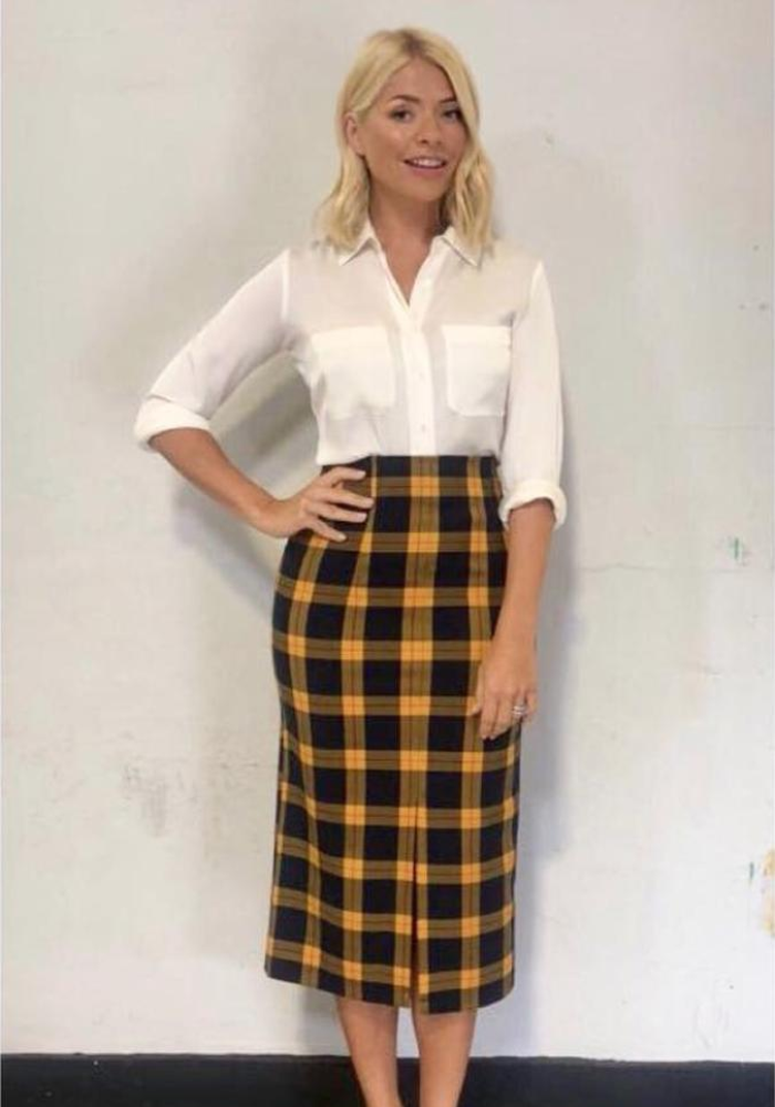 Holly Willoughby This Morning skirt: Stylish Topshop piece has fans ...