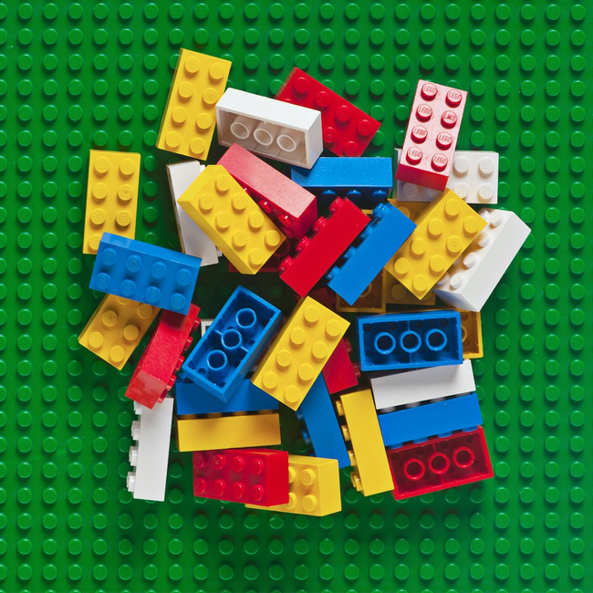 Plastic lego hot sale