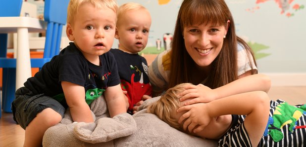 Helen Copson with her children