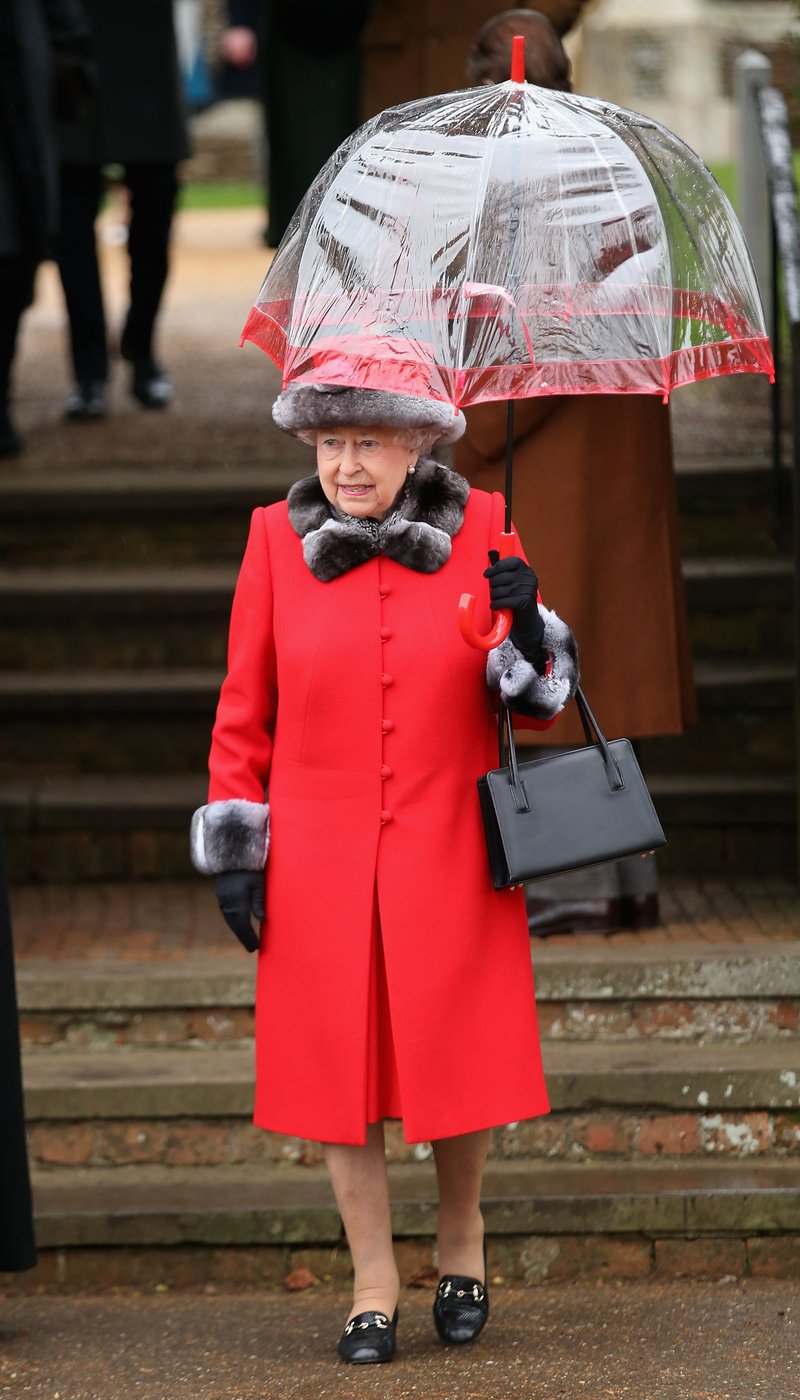 This is why the Queen uses see-through umbrellas - Heart