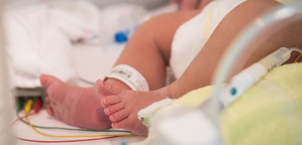 Newborn baby in hospital