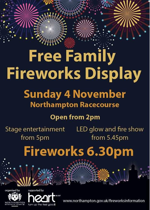 Northampton Fireworks 2018 - Heart Northamptonshire