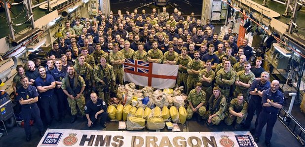 HMS Dragon drugs bust