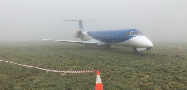 Bristol Airport plane skidded off runway