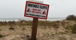 Unstable cliff