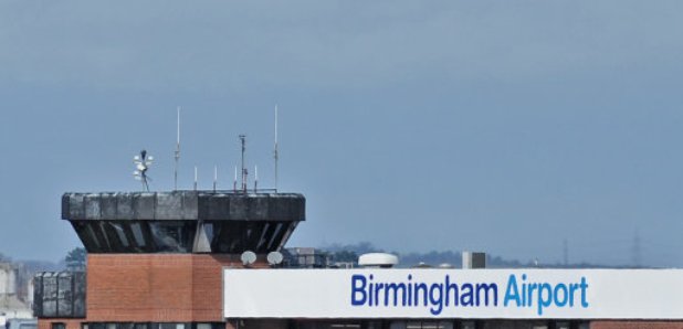 Birmingham Airport with plane