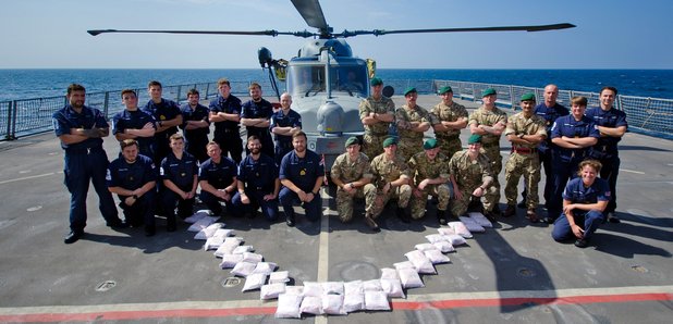 HMS Dragon heroin drugs bust