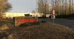 Entrance to Honda plant in Swindon