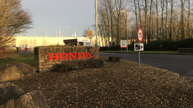 Entrance to Honda plant in Swindon