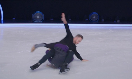 Dancing On Ice's James Jordan drops dance partner on her head before ...