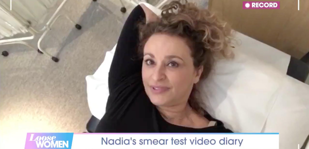 Nadia Sawalha smear test