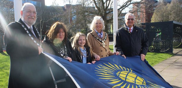 Ellie Rose with Commonwealth Flag