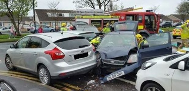 Crash near Westgate Primary Morecambe