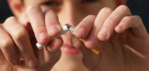 Child with cigarette