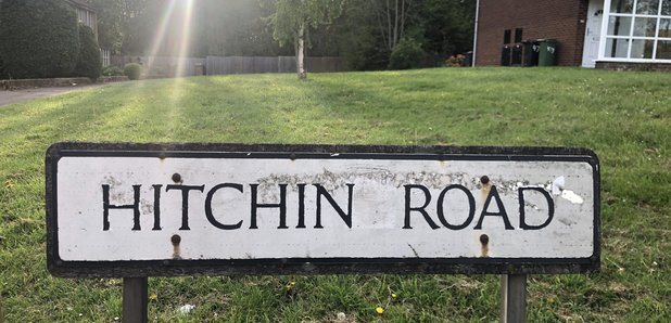 Hitchin Road Sign - Luton death
