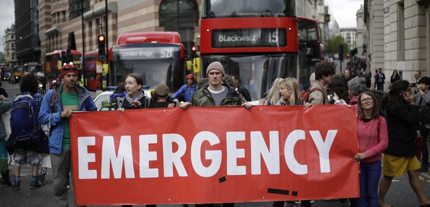 Extinction Rebellion Protesters