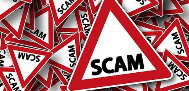Scam warning triangles