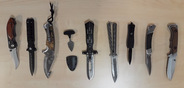 Seized knives bought online