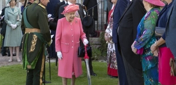 The Queen at Holyroodhouse