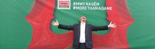Michael Sheen at the Homeless World Cup