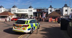 Police at Clacton Pier