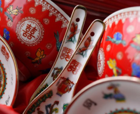 Chinese dinner setting