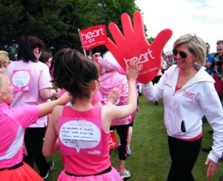 Did The Heart Angels snap you during the race or a