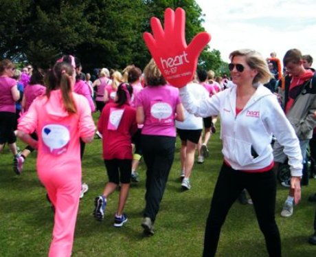 Did The Heart Angels snap you during the race or a