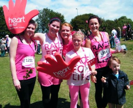 Did The Heart Angels snap you during the race or a