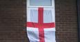 Image 6: England flag in Bedford window
