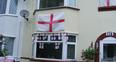 Image 7: England flags on Bedford house
