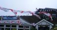 Image 4: England flags outside Bedford pub